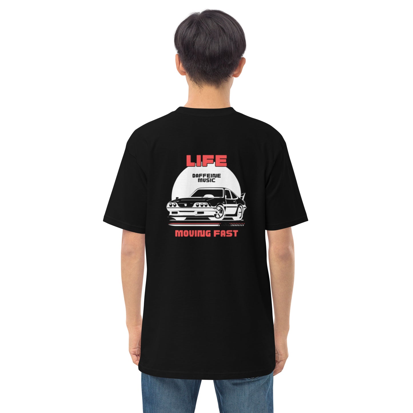 "Life Moving Fast" Retro Car T-shirt (B)