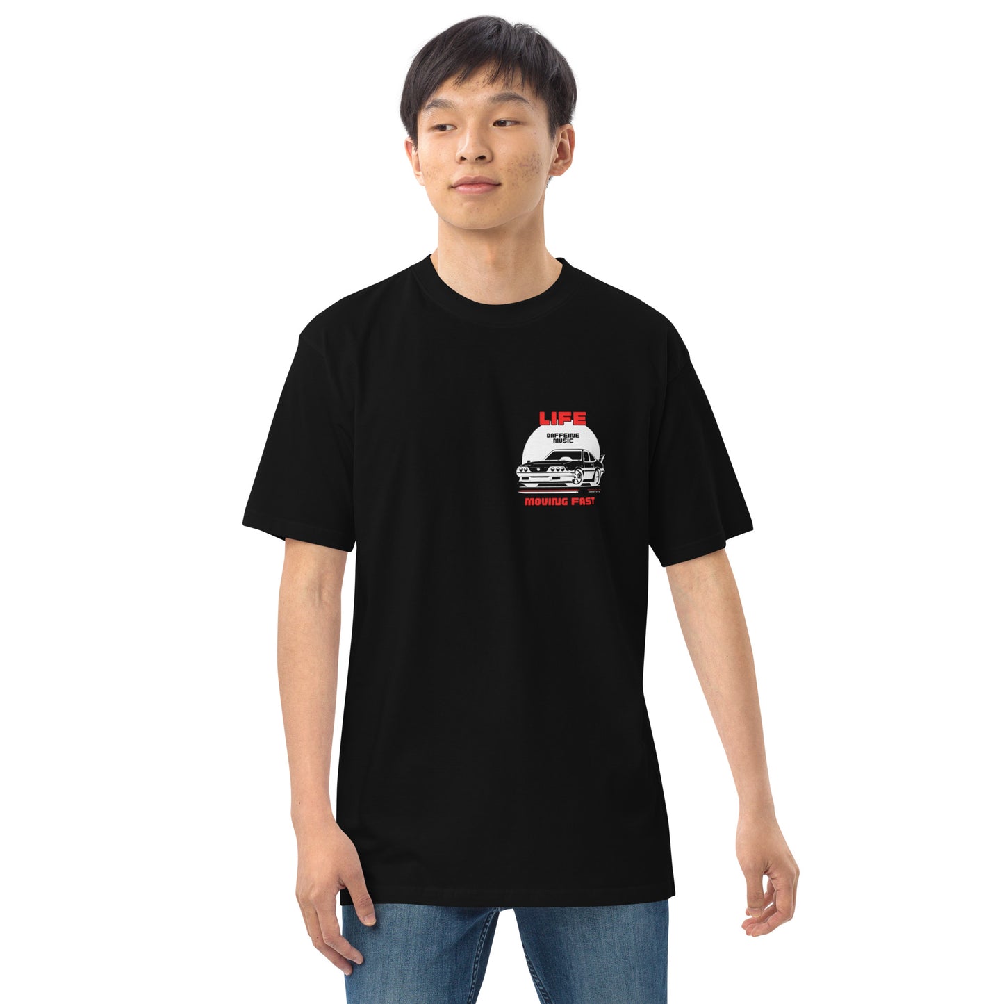 "Life Moving Fast" Retro Car T-shirt (B)