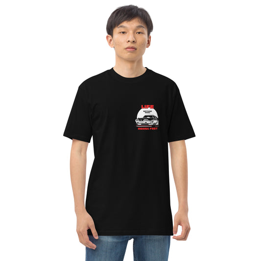 "Life Moving Fast" Retro Car T-shirt (B)