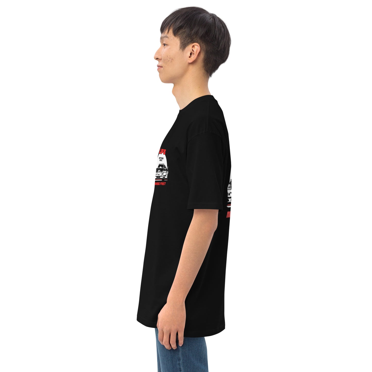 "Life Moving Fast" Retro Car T-shirt (B)
