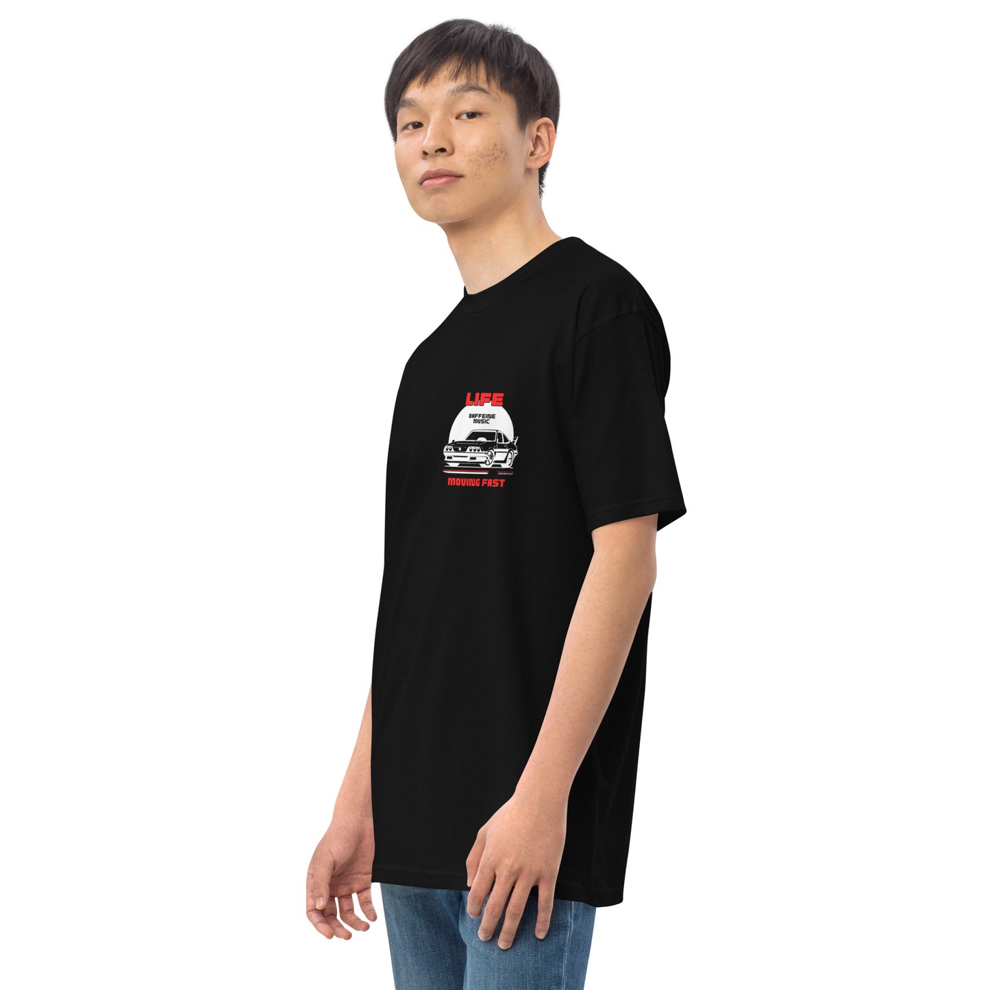 "Life Moving Fast" Retro Car T-shirt (B)