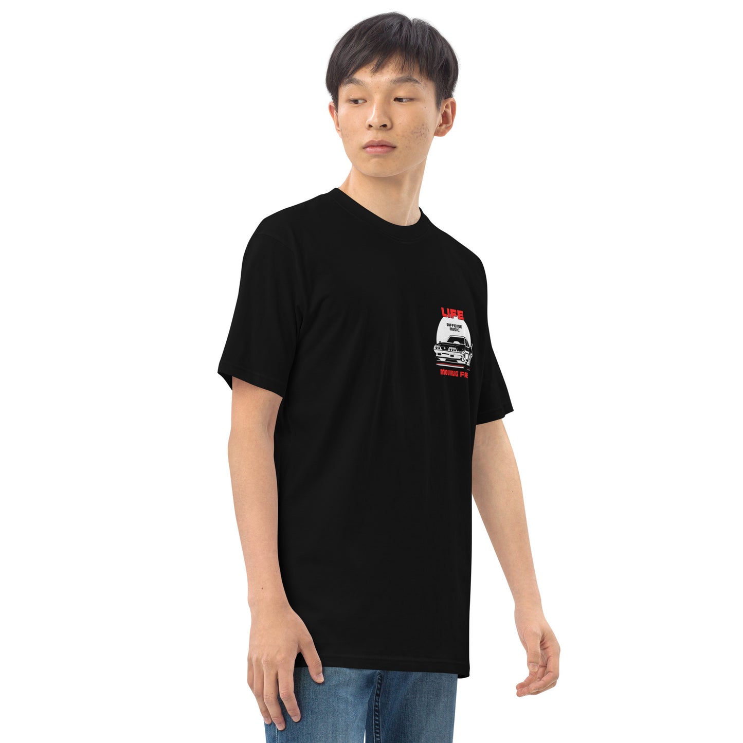 "Life Moving Fast" Retro Car T-shirt (B)