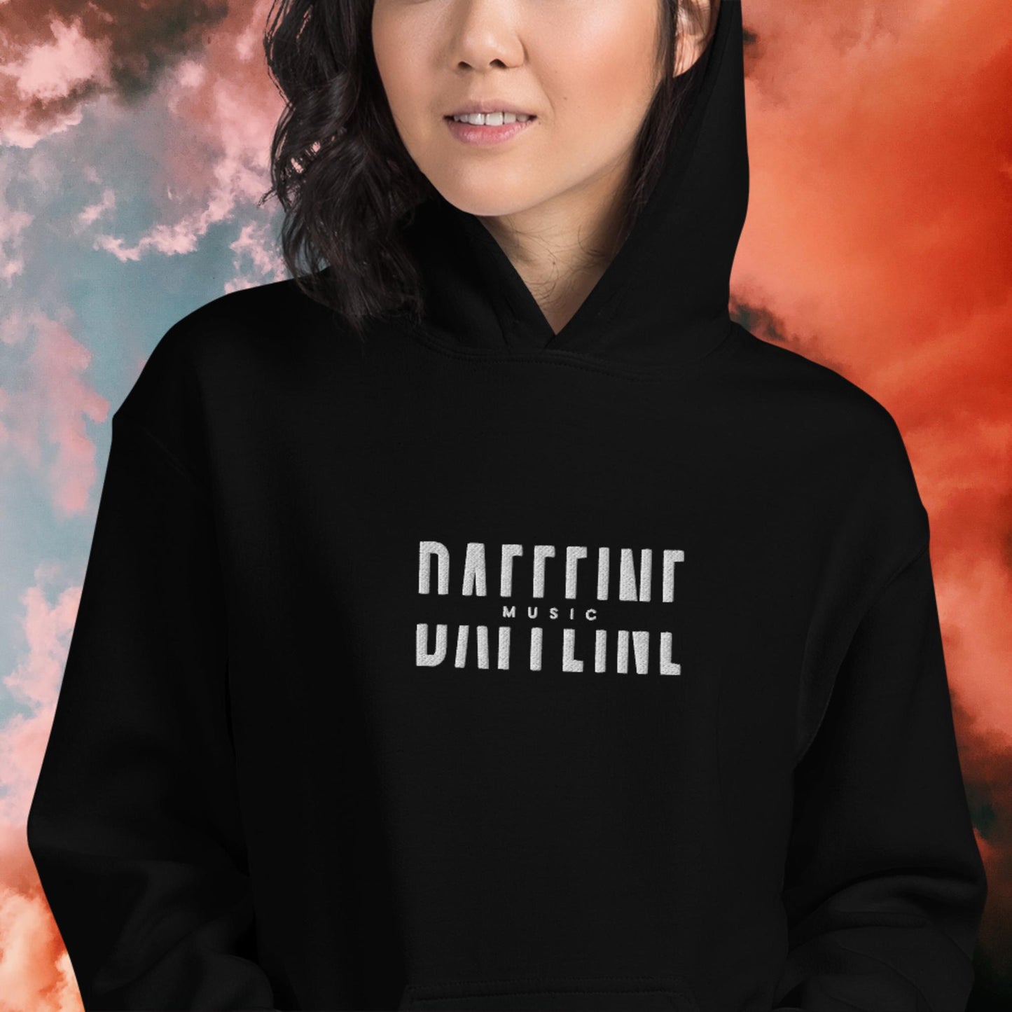 Daffeine Music Minimal Embroidered Hoodie