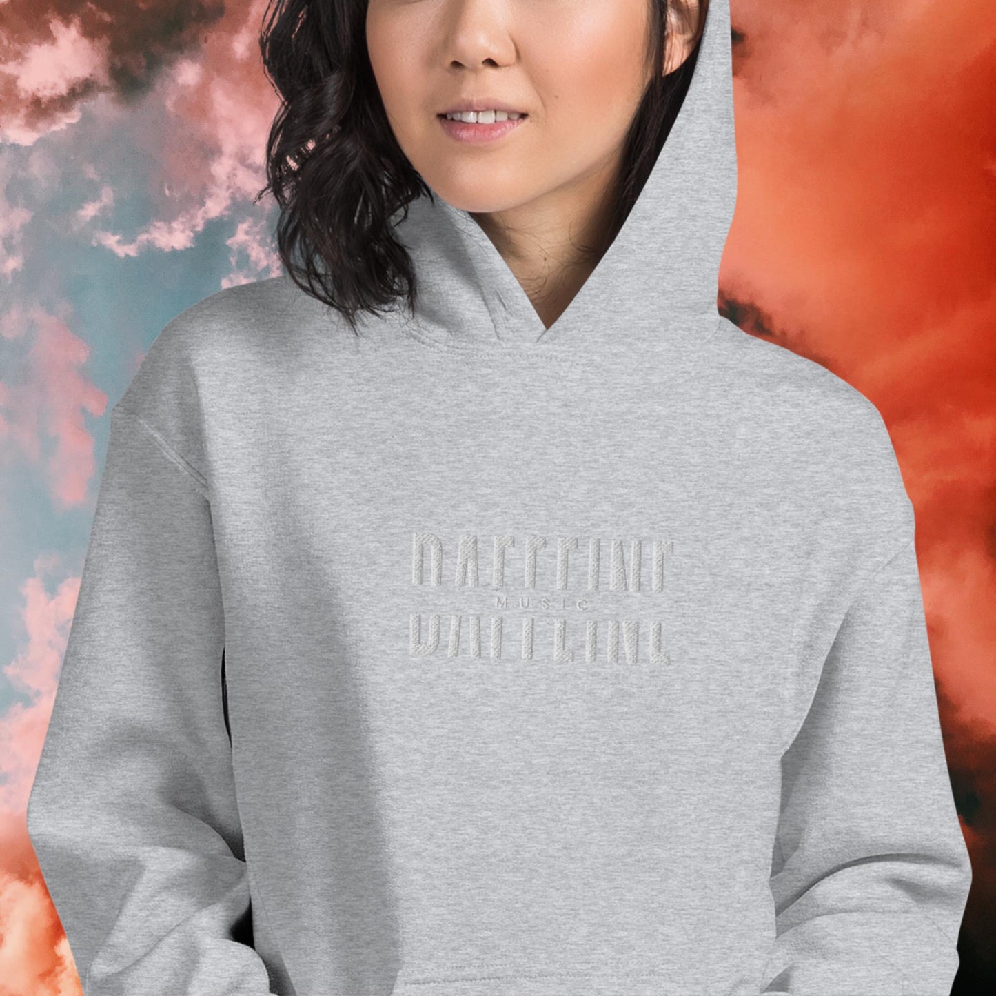 Daffeine Music Minimal Embroidered Hoodie