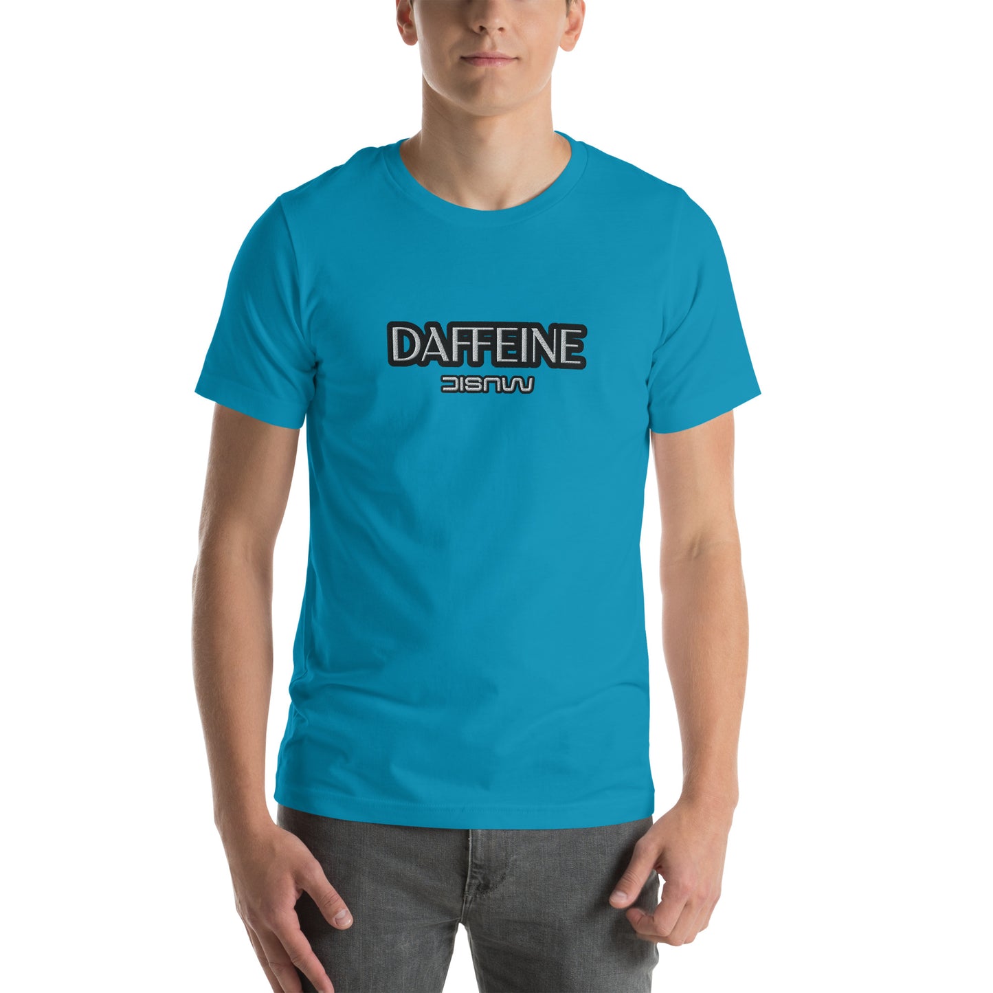 "Daffeine Music" Embroidered Tee