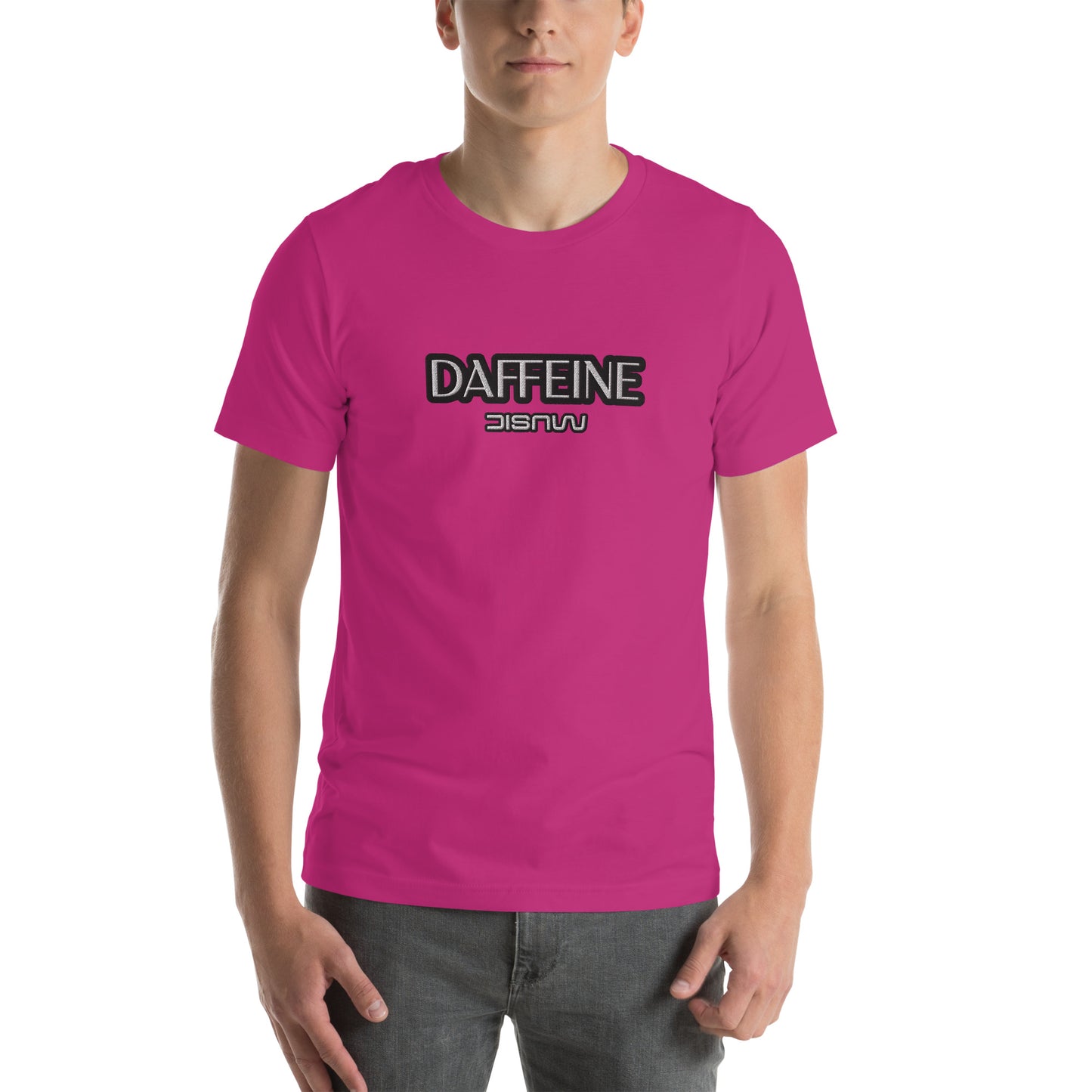 "Daffeine Music" Embroidered Tee