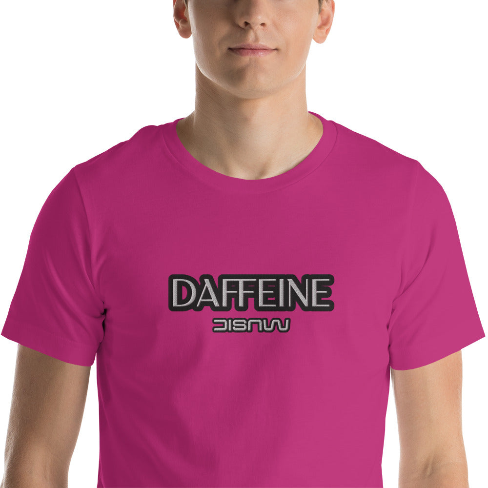 "Daffeine Music" Embroidered Tee