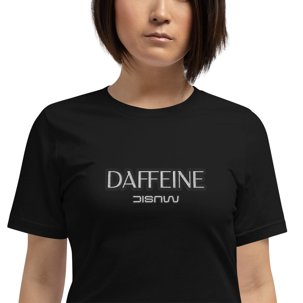 "Daffeine Music" Embroidered Tee