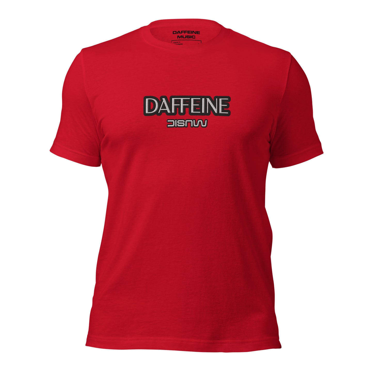 "Daffeine Music" Embroidered Tee