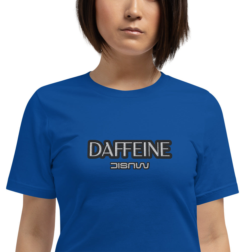 "Daffeine Music" Embroidered Tee