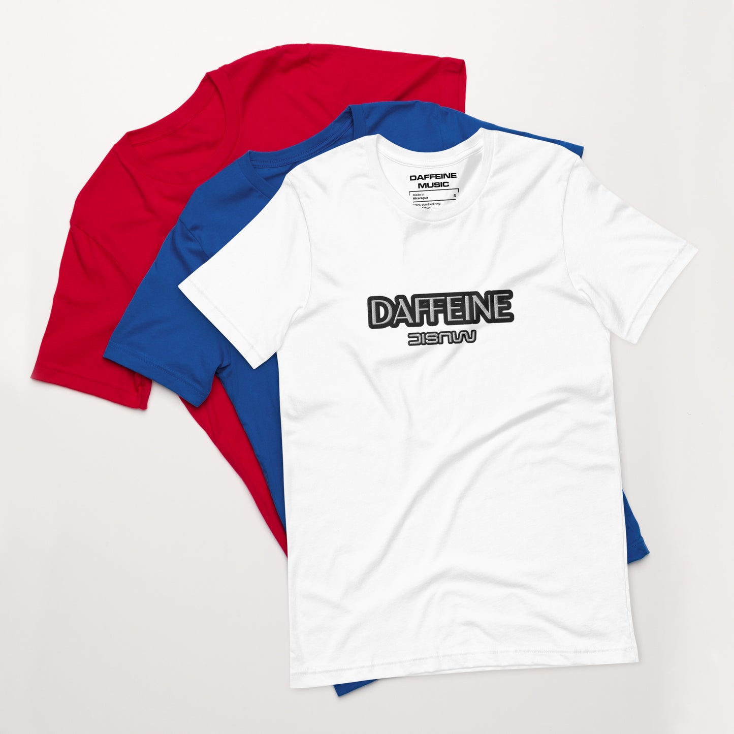 "Daffeine Music" Embroidered Tee