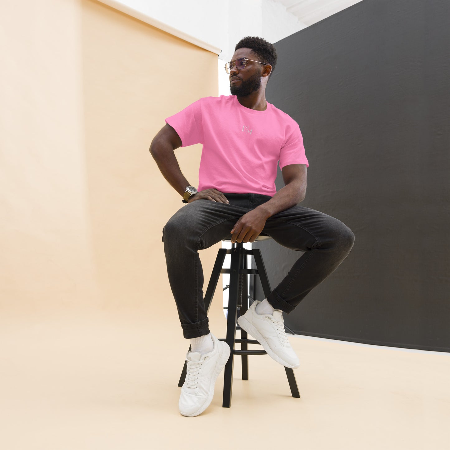 “Daffeine Music” Embroidered Logo Tee