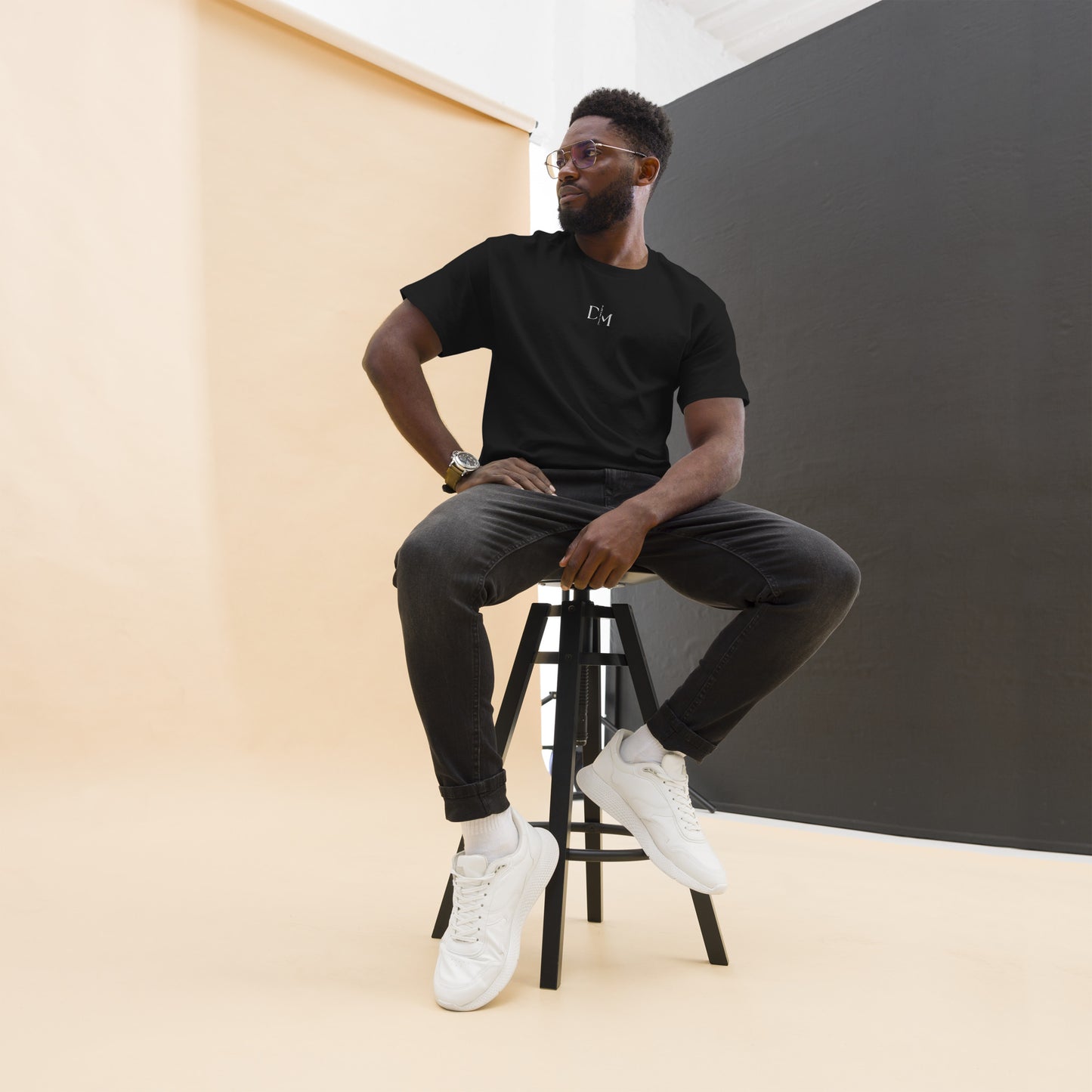 “Daffeine Music” Embroidered Logo Tee