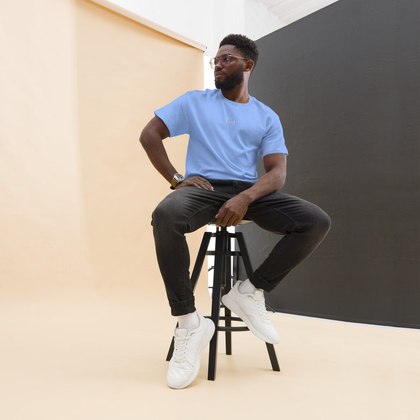 “Daffeine Music” Embroidered Logo Tee
