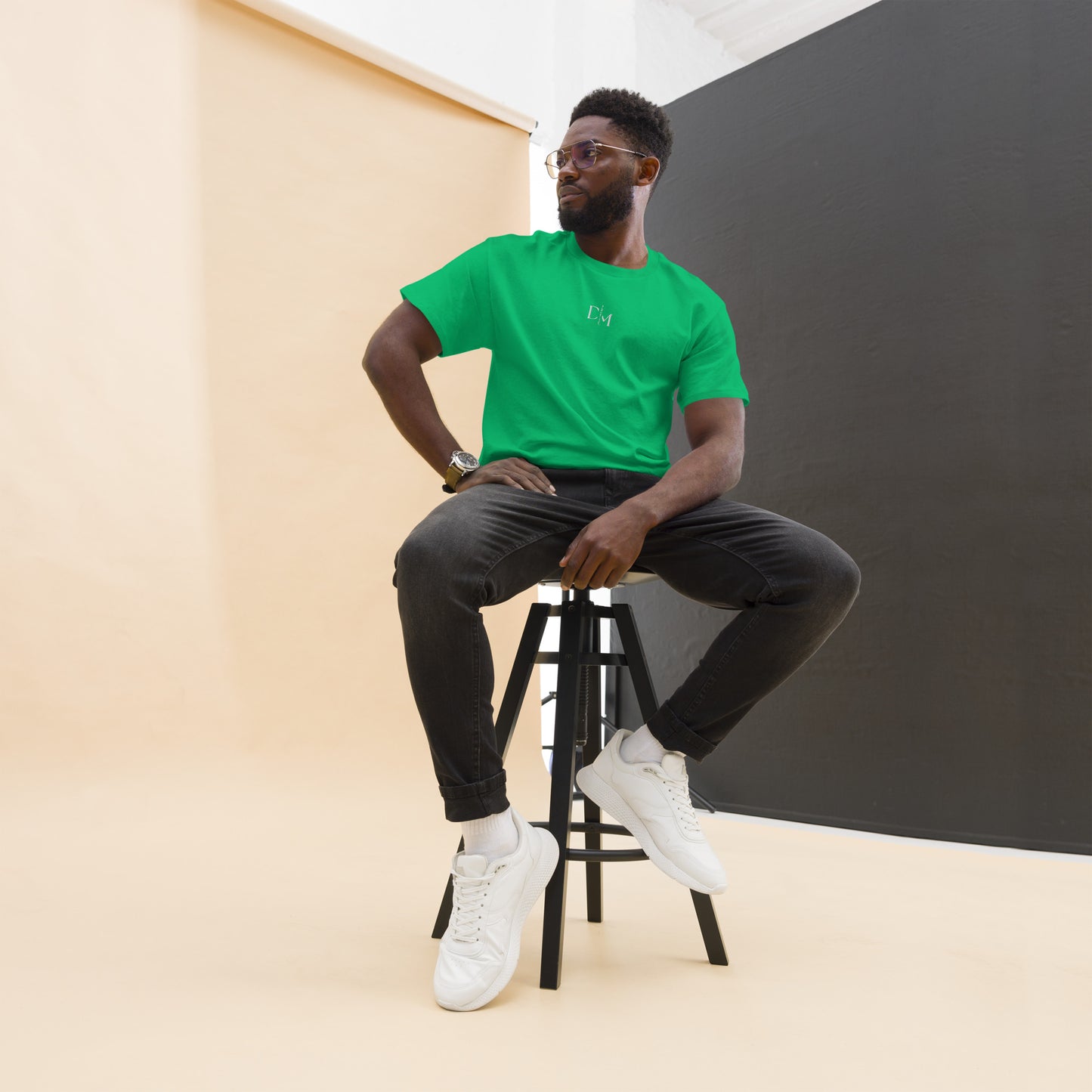 “Daffeine Music” Embroidered Logo Tee