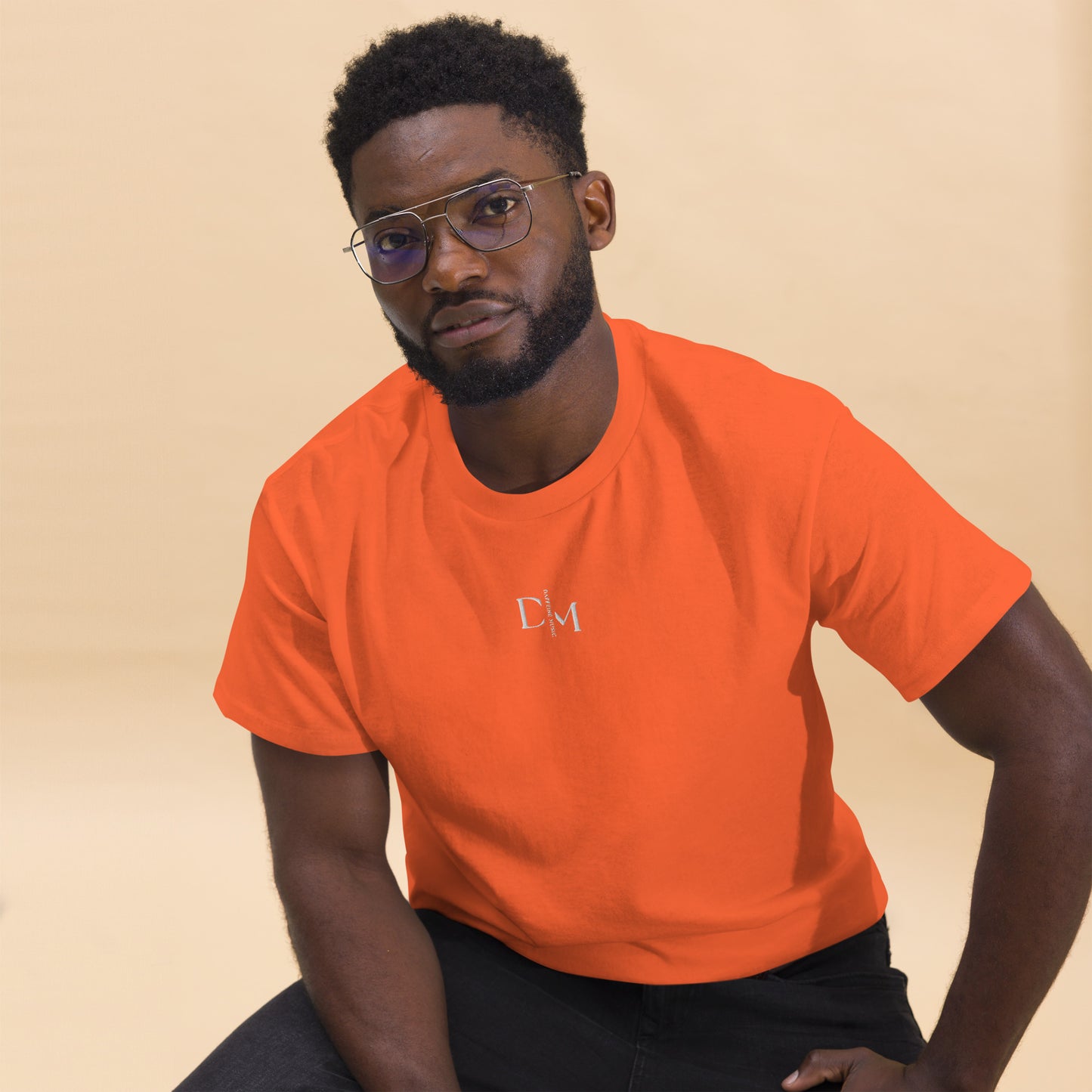 “Daffeine Music” Embroidered Logo Tee