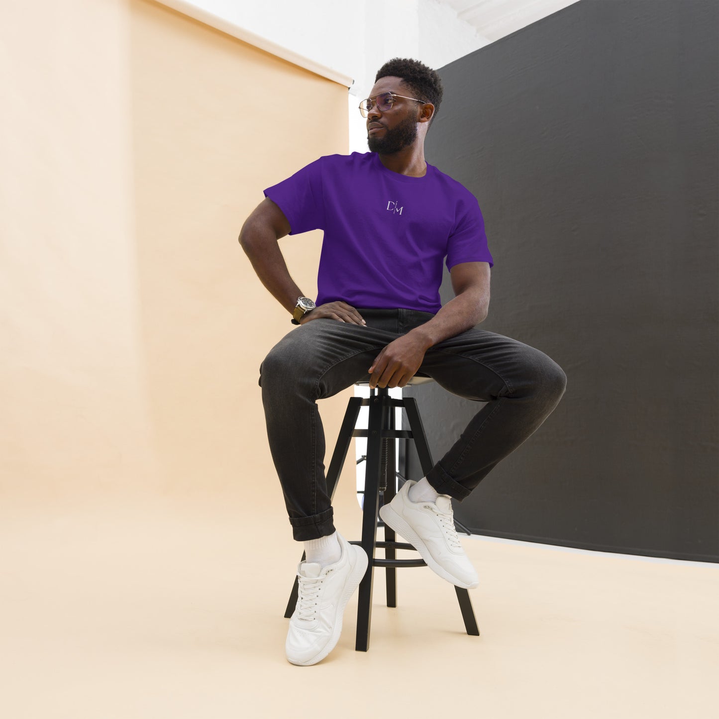 “Daffeine Music” Embroidered Logo Tee
