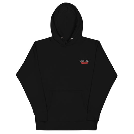 "Daffeine Music" Embroidered Hoodie