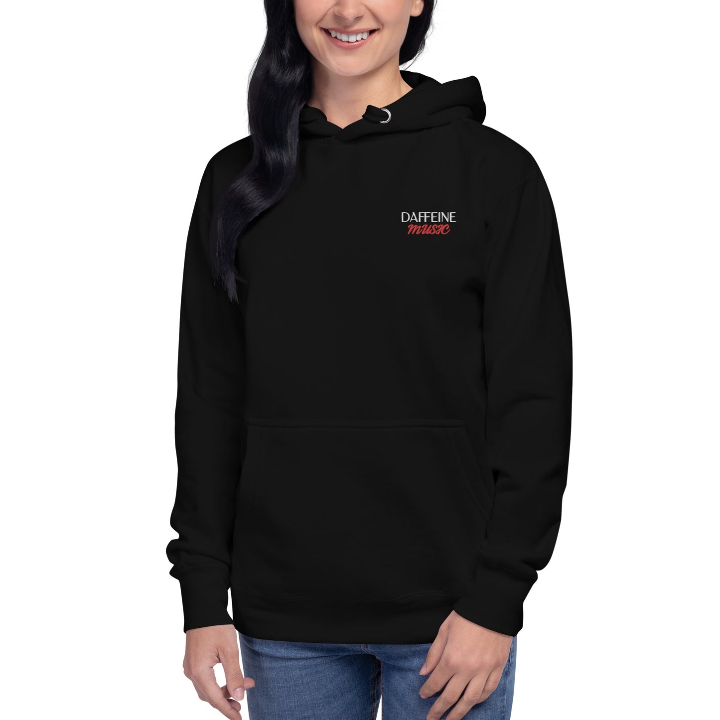 "Daffeine Music" Embroidered Hoodie