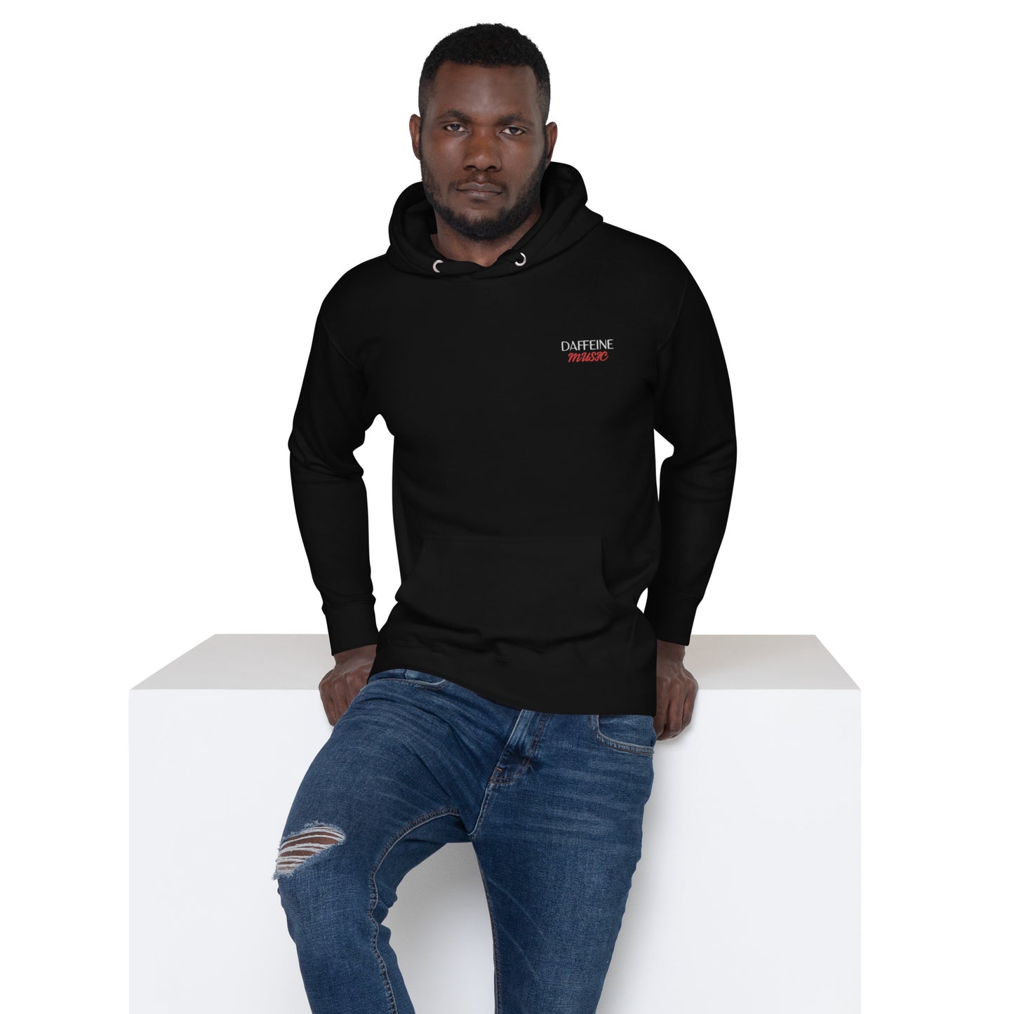"Daffeine Music" Embroidered Hoodie