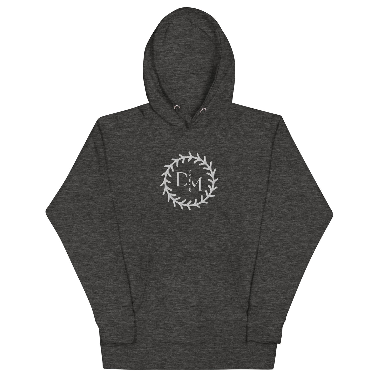 "Daffeine Music" Embroidered Ring Logo Hoodie