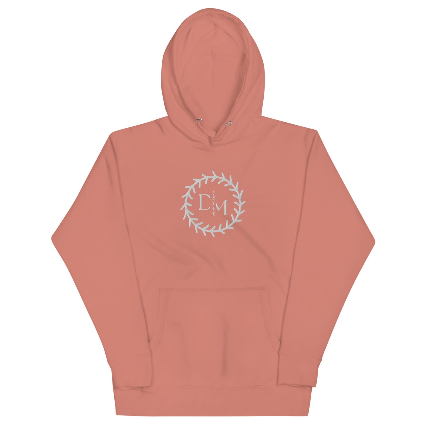 "Daffeine Music" Embroidered Ring Logo Hoodie