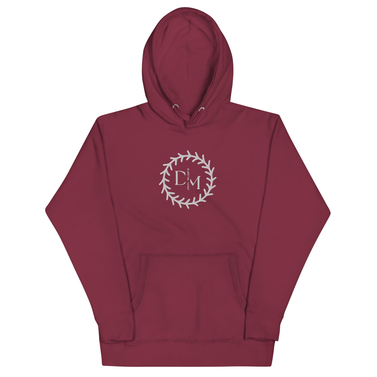 "Daffeine Music" Embroidered Ring Logo Hoodie