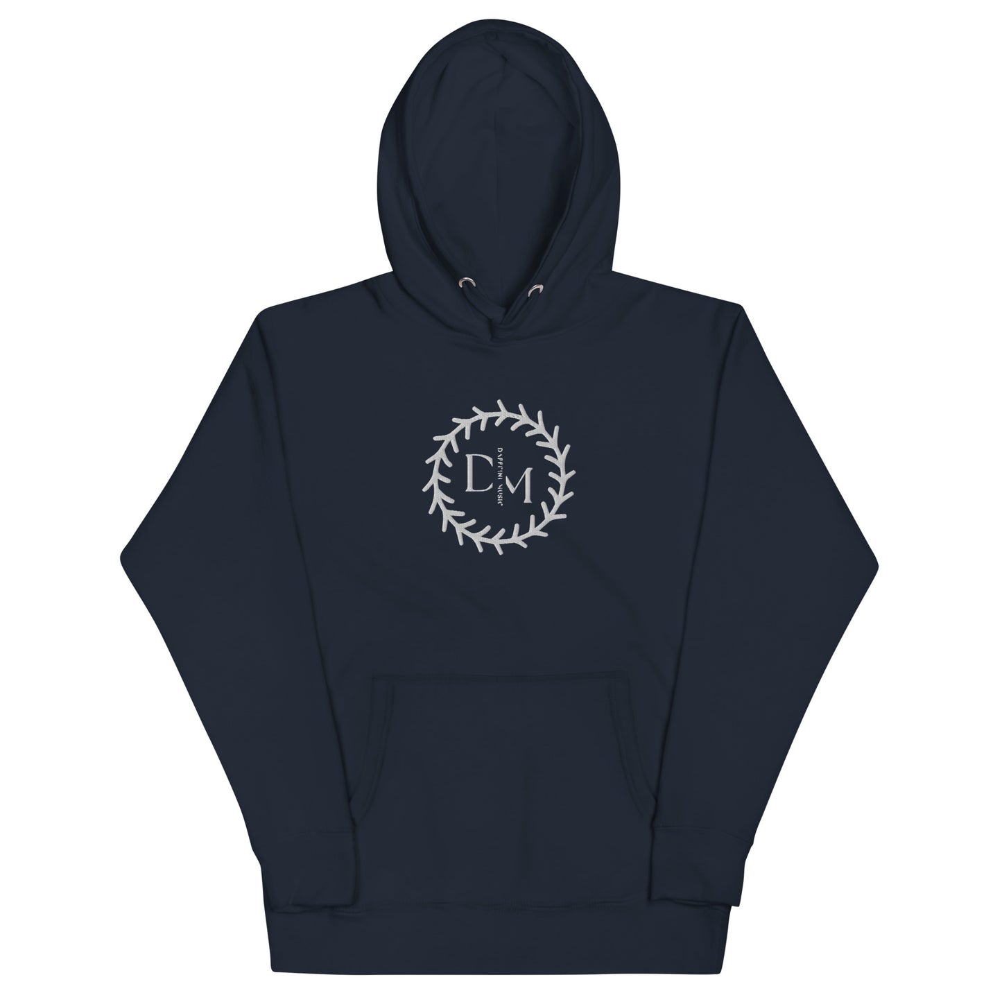 "Daffeine Music" Embroidered Ring Logo Hoodie