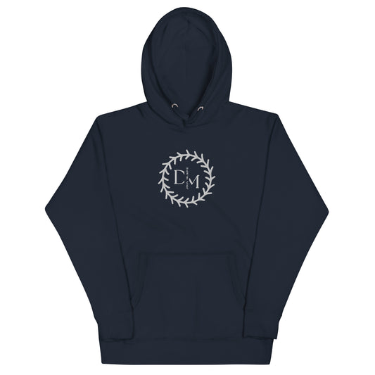 "Daffeine Music" Embroidered Ring Logo Hoodie