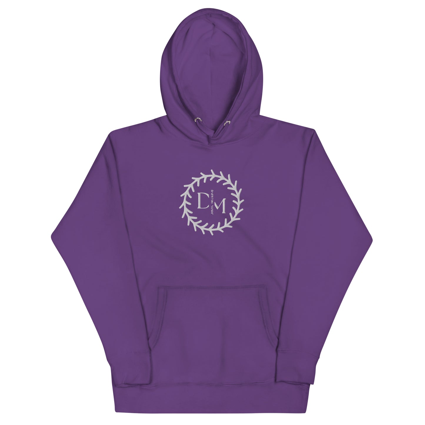 "Daffeine Music" Embroidered Ring Logo Hoodie