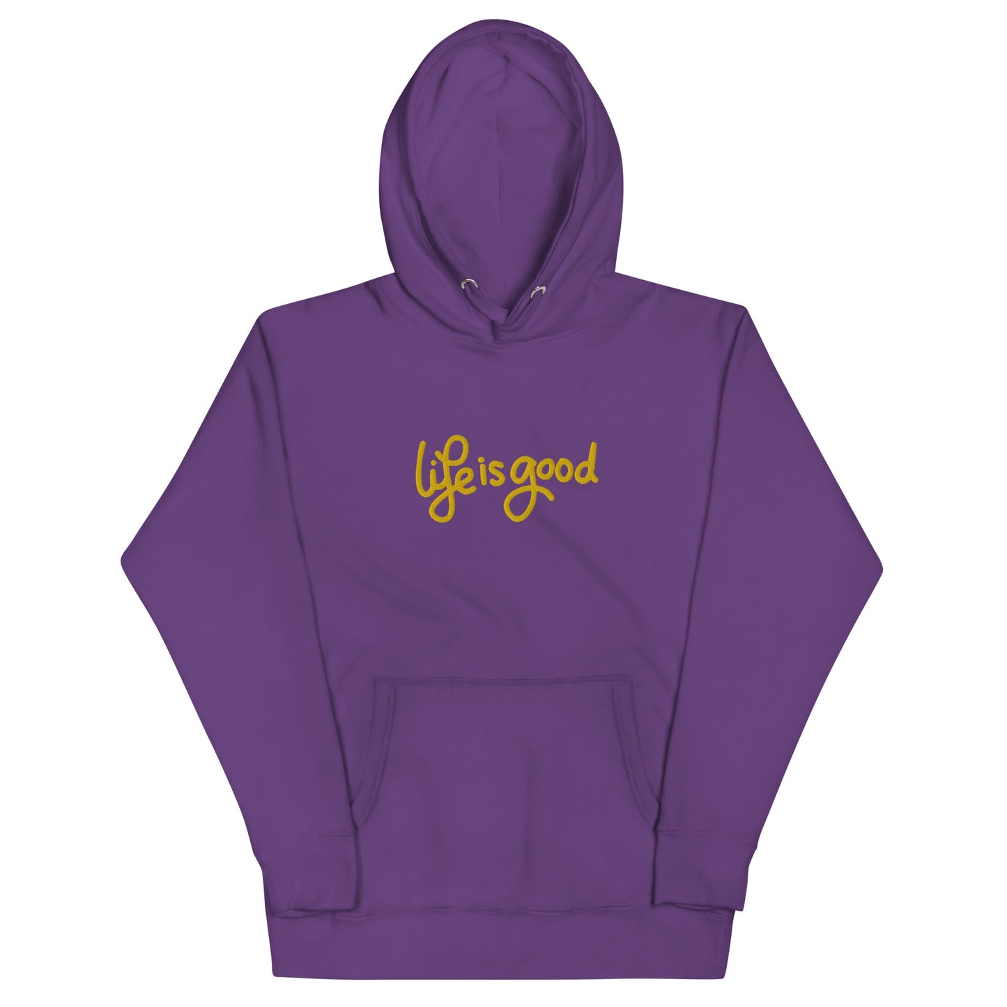 “Life Is Good” Embroidered Hoodie