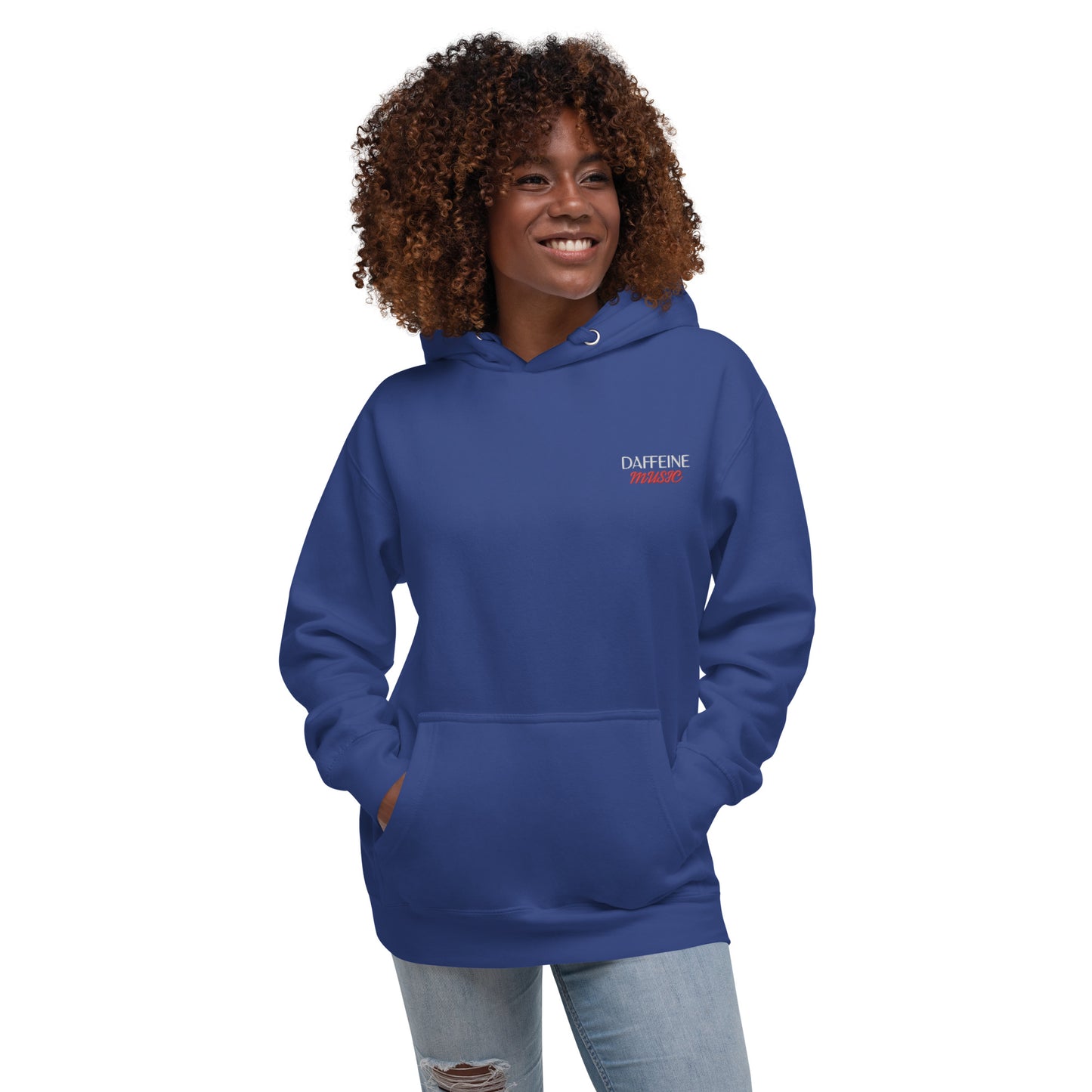 "Daffeine Music" Embroidered Hoodie