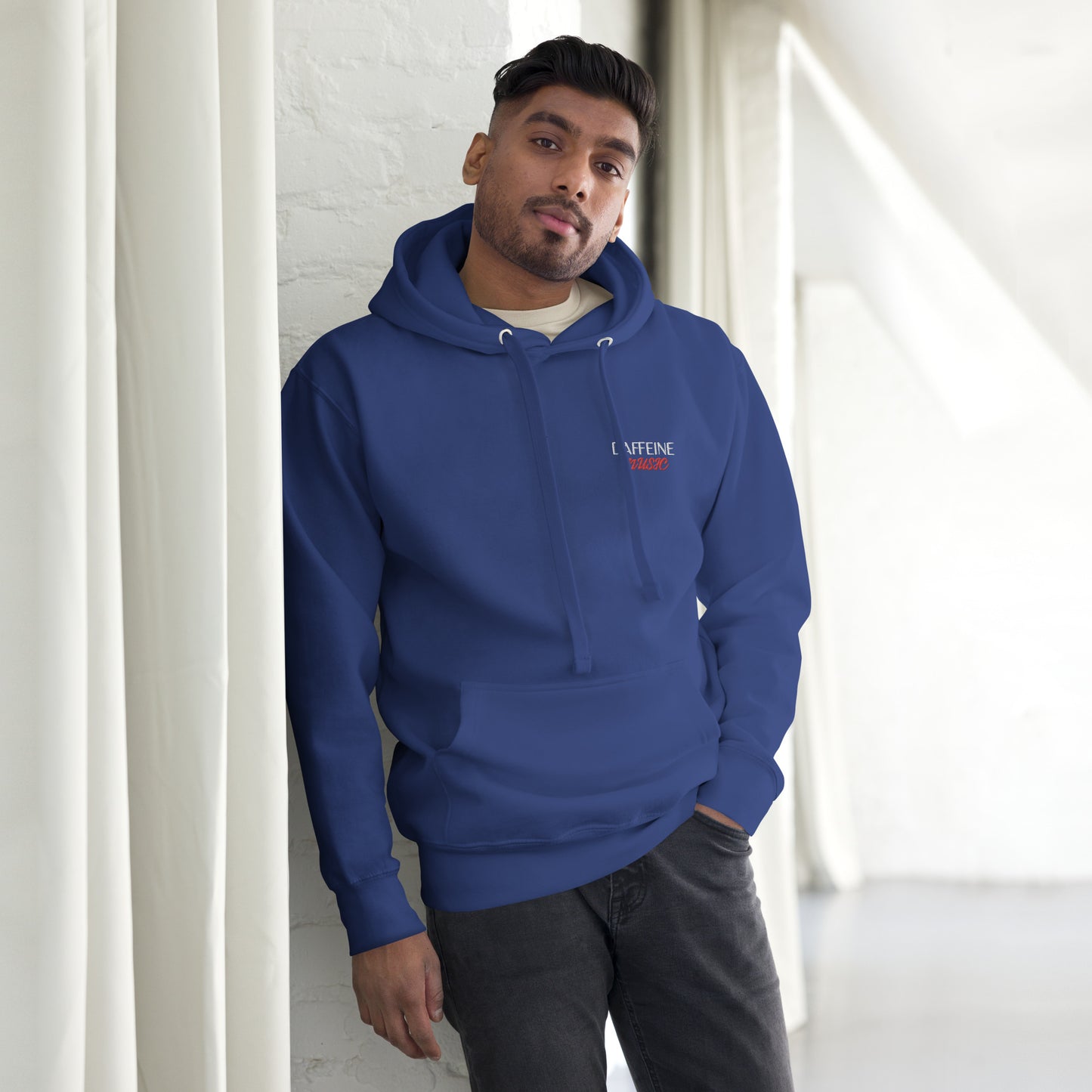 "Daffeine Music" Embroidered Hoodie