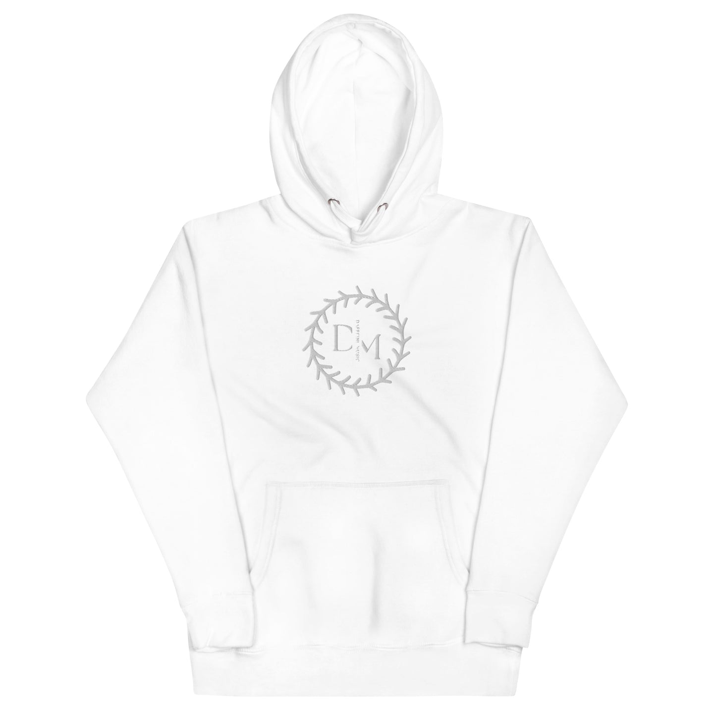 "Daffeine Music" Embroidered Ring Logo Hoodie