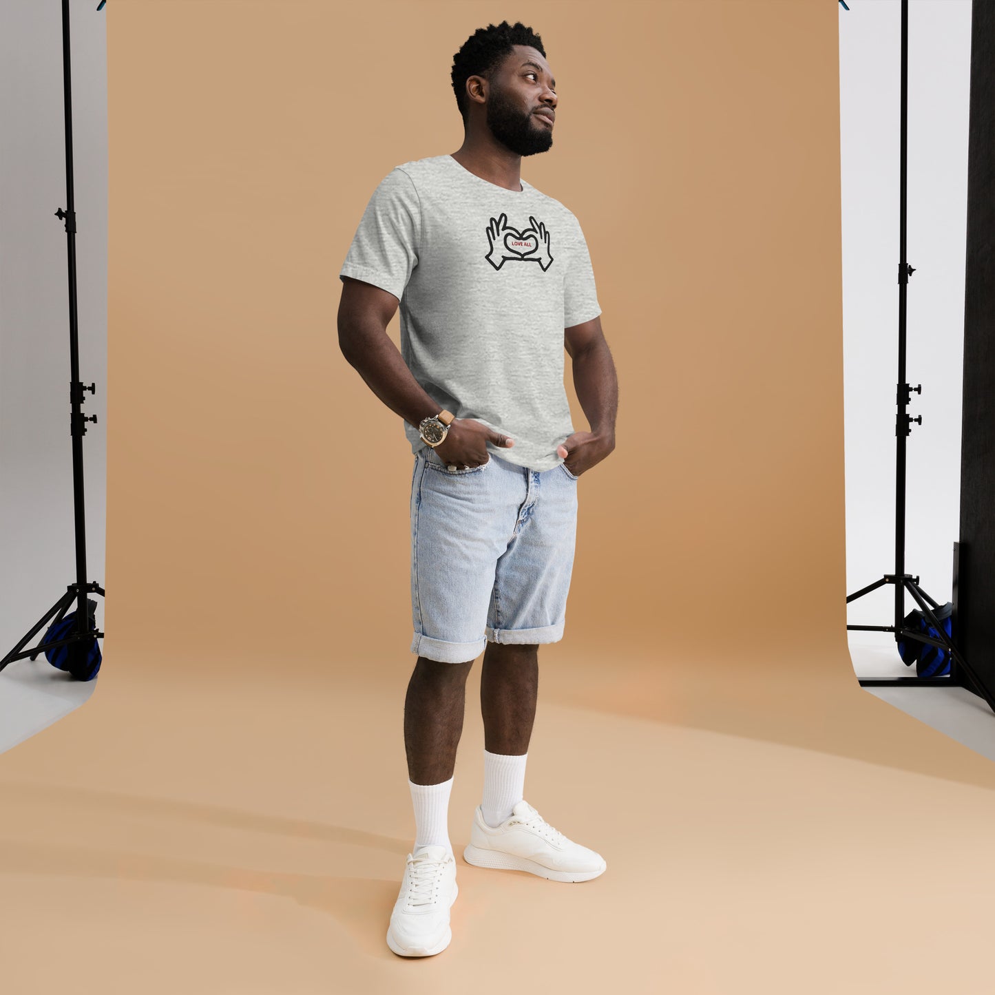 "Love All" Embroidered Tee