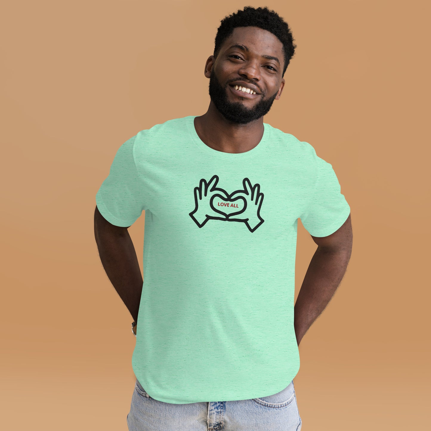 "Love All" Embroidered Tee