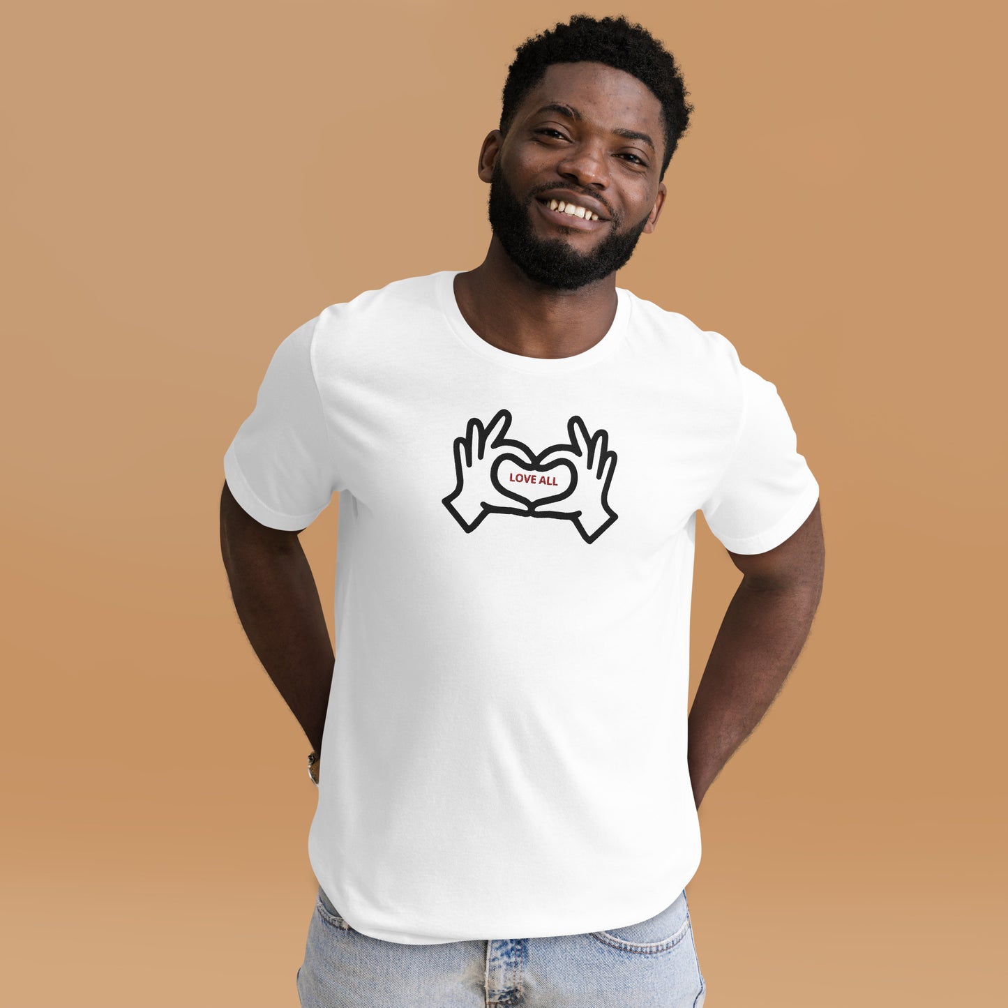 "Love All" Embroidered Tee