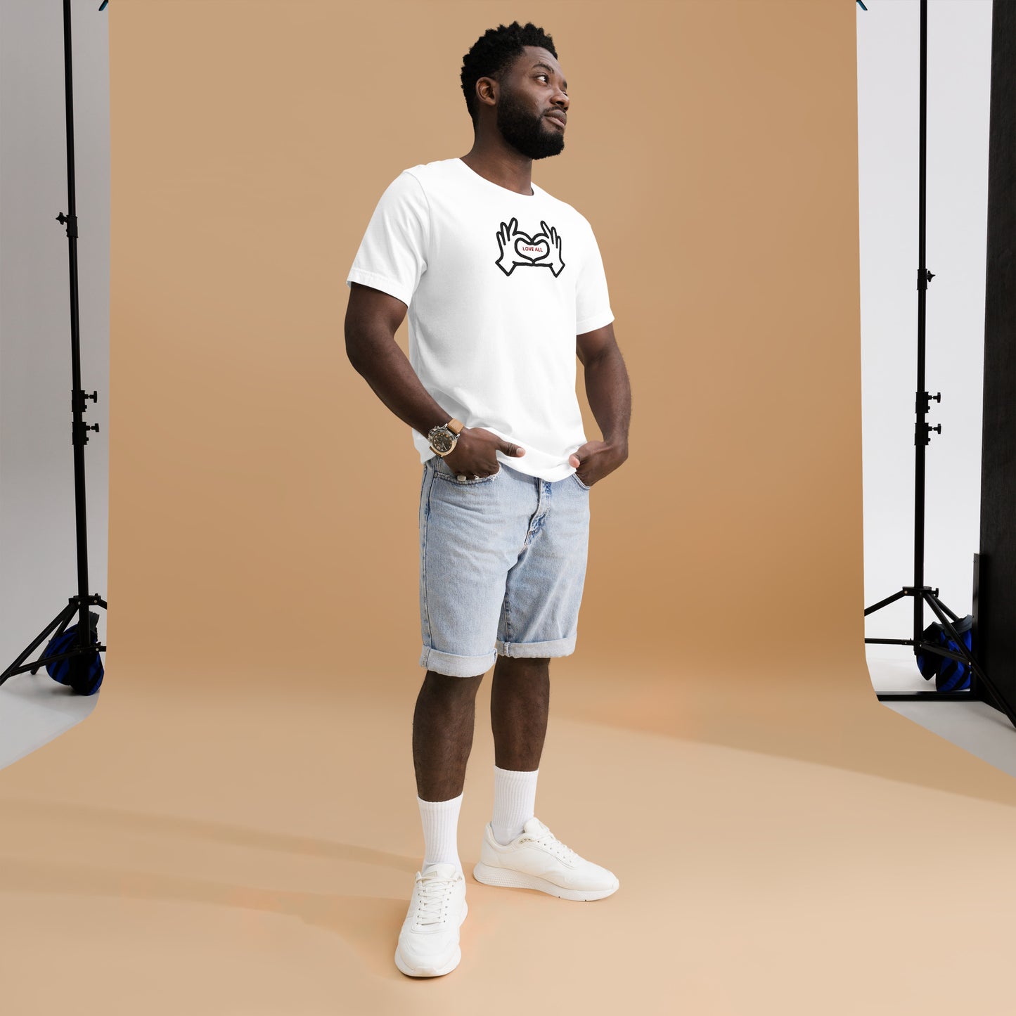 "Love All" Embroidered Tee