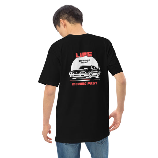 "Life Moving Fast" Retro Car T-shirt (B)