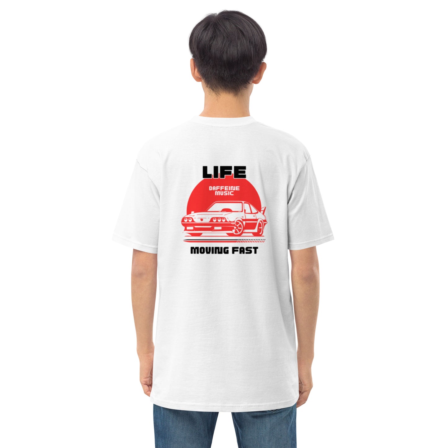 "Life Moving Fast" Retro Car T-shirt (W)